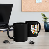 LOVE - Quads/Tenors - 11oz Black Mug