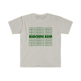 Marching Band - Retro - Green - Unisex Softstyle T-Shirt