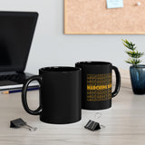 Marching Band - Retro - Gold - 11oz Black Mug