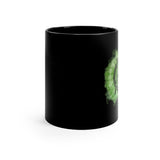 Vintage Green Cloud - Snare Drum - 11oz Black Mug