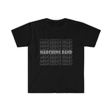 Marching Band - Retro - Gray - Unisex Softstyle T-Shirt