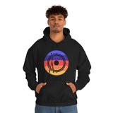 Vintage Grunge Circle Sunset - Snare Drum - Hoodie