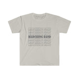 Marching Band - Retro - Gray - Unisex Softstyle T-Shirt