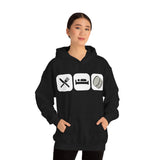 Eat, Sleep, Play - Bass Drum - Hoodie