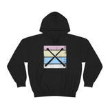 Vintage Grunge Pastel Lines - Drumsticks - Hoodie