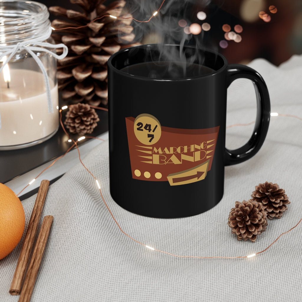 Marching Band - 24/7 - 11oz Black Mug