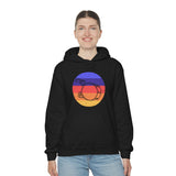 Vintage Grunge Circle Sunset - Bass Drum - Hoodie