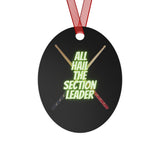 Section Leader - All Hail - Drumsticks - Metal Ornament