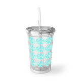 Vintage Turquoise Cloud - Drumsticks - Suave Acrylic Cup - Pattern