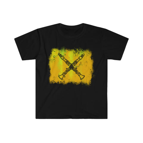 Vintage Yellow Cloud - Clarinet - Unisex Softstyle T-Shirt