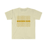 Marching Band - Retro - Gold - Unisex Softstyle T-Shirt