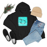 Vintage Turquoise Wood - Bass Drum - Hoodie