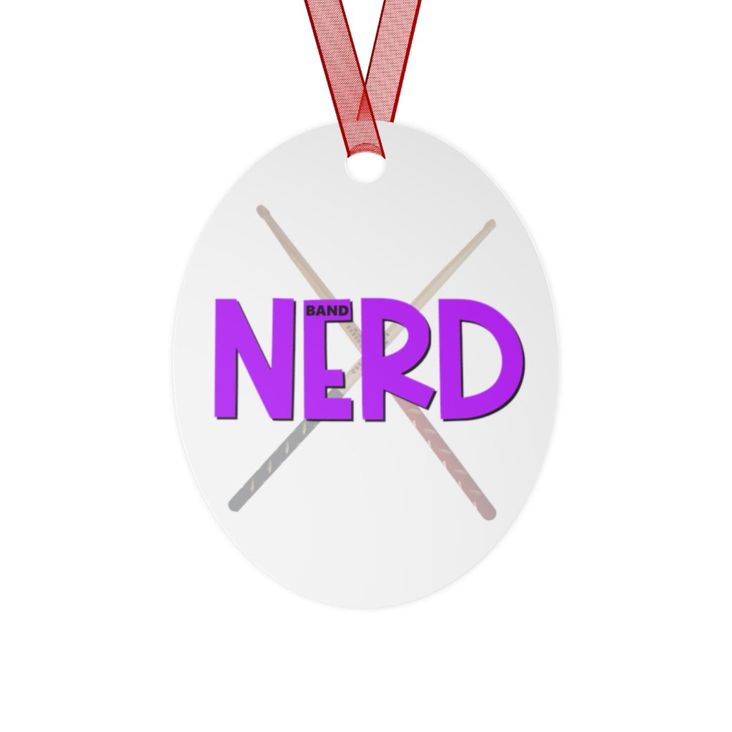 Band Nerd - Drum Sticks - Metal Ornament