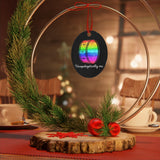 Unapologetically Me - Rainbow - Bass Drum - Metal Ornament