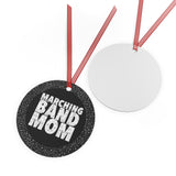 Marching Band Mom - Music Notes - Metal Ornament