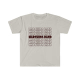 Marching Band - Retro - Maroon - Unisex Softstyle T-Shirt