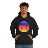 Vintage Grunge Circle Sunset - Bass Drum - Hoodie