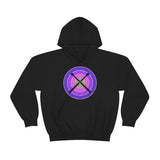 Vintage Grunge Purple Circle - Drumsticks - Hoodie