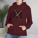 Senior 2023 - Black Lettering - Drumsticks - Hoodie