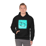 Vintage Turquoise Wood - Bass Drum - Hoodie