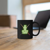 Section Leader - All Hail - Drumsticks - 11oz Black Mug