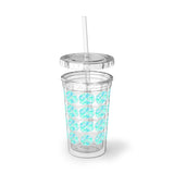 Vintage Turquoise Cloud - Drumsticks - Suave Acrylic Cup - Pattern