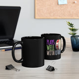 Plays Well With Others - Bass Drum - 11oz Black Mug