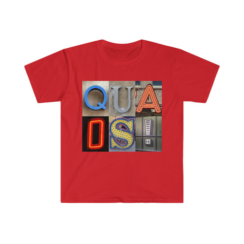 Quads/Tenors - Artsy Alphabet - Unisex Softstyle T-Shirt