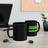 Marching Band Mom - Green - 11oz Black Mug