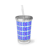 Vintage Blue Cloud - Snare Drum - Suave Acrylic Cup - Pattern