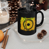 Vintage Yellow Cloud - Snare Drum - 11oz Black Mug