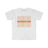 Marching Band - Retro - Orange - Unisex Softstyle T-Shirt