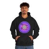 Vintage Grunge Purple Circle - Bass Drum - Hoodie