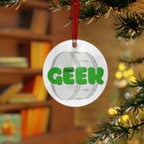 Band Geek - Bass Drum - Metal Ornament