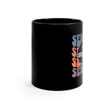 Senior Retro - Quads/Tenors - 11oz Black Mug