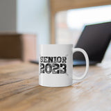 Senior 2023 - Black Lettering - Flute - 11oz White Mug