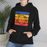 Vintage Grunge Lines Sunset - Bass Drum - Hoodie