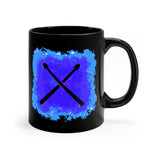 Vintage Blue Cloud - Drumsticks - 11oz Black Mug