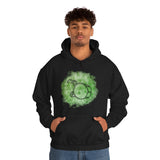 Vintage Green Cloud - Bass Drum - Hoodie