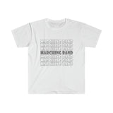 Marching Band - Retro - Gray - Unisex Softstyle T-Shirt