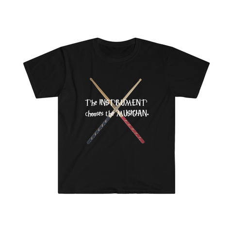 Instrument Chooses - Drumsticks 2 - Unisex Softstyle T-Shirt