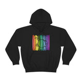 Vintage Rainbow Paint - Bass Drum - Hoodie