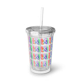 Vintage Rainbow Cloud - Drumsticks - Suave Acrylic Cup - Pattern