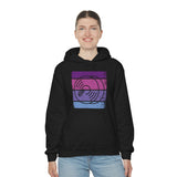 Vintage Grunge Purple Lines - Cymbals - Hoodie