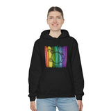 Vintage Rainbow Paint - Bass Drum - Hoodie