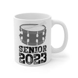 Senior 2023 - Black Lettering - Snare Drum - 11oz White Mug