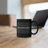 Marching Band - Retro - Gray - 11oz Black Mug