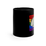 Senior Rainbow - Bass Drum - 11oz Black Mug