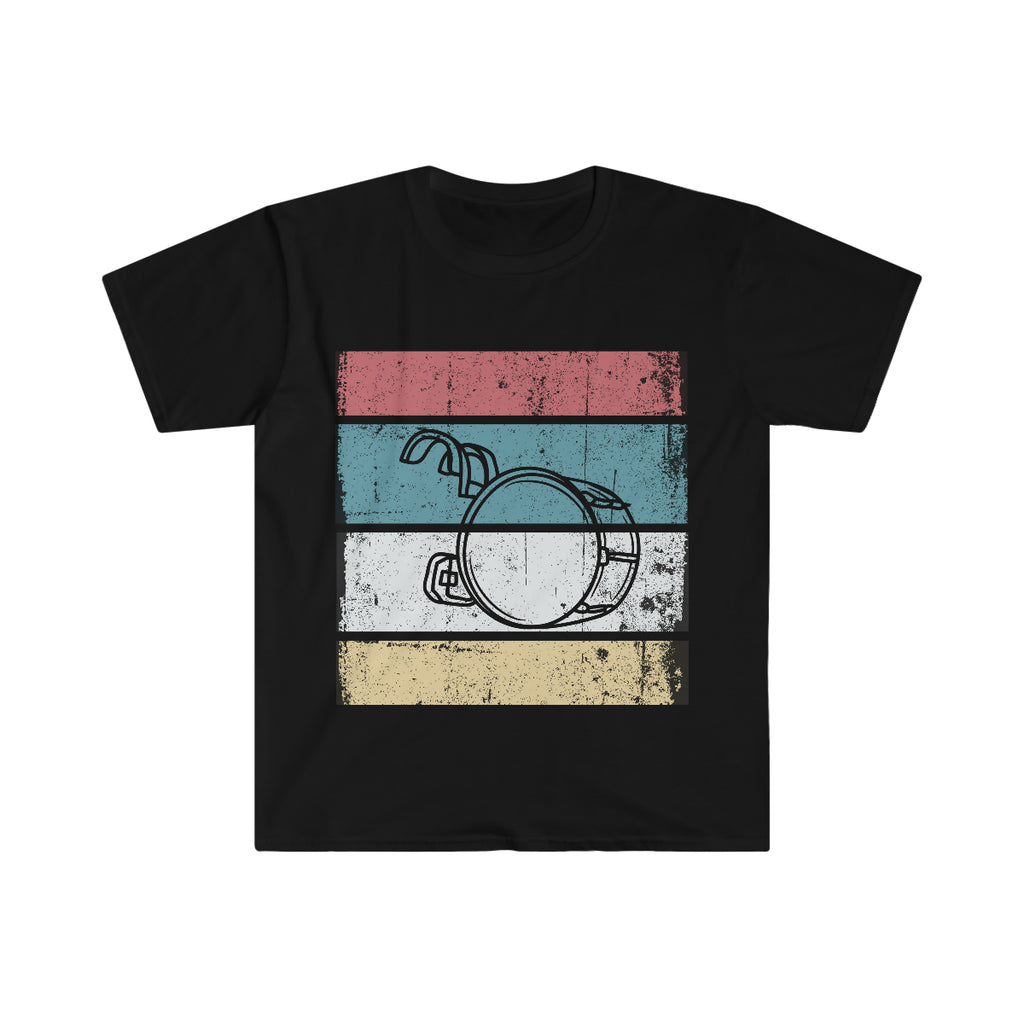 Vintage Grunge Lines 2 - Bass Drum - Unisex Softstyle T-Shirt