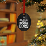 Senior 2023 - White Lettering - Quads/Tenors - Metal Ornament